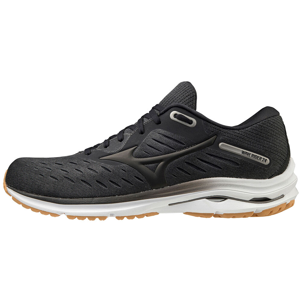 Scarpe Running Mizuno Wave Rider 24 2E Uomo - Grigie/Nere - 86409-JIML